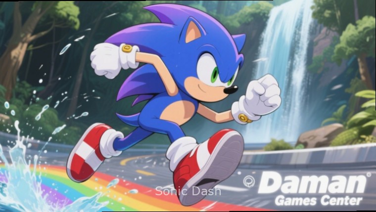 Sonic Dash Holi Event Sonic Dash Holi event with colorful powder effects with Sonic Dash watermark
