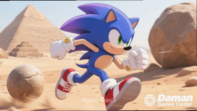 Sonic Dash Ring Collection Strategy Sonic collecting rings with strategic power-up usage with Sonic Dash watermark