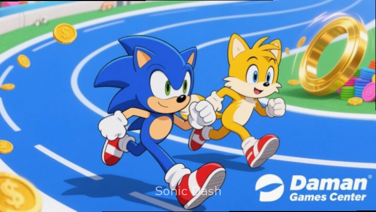 Sonic Dash Lanes and Obstacles Sonic Dash gameplay showing different lanes and obstacles with Sonic Dash watermark